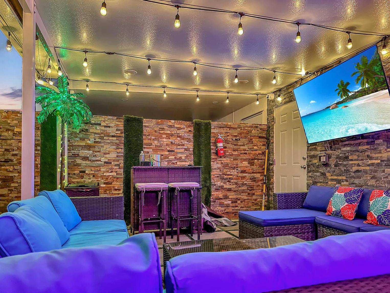 Vacay Spot Experience Luna Sky! 65" Tv Bar, Bbq, Shower Massage Jets, Music, Go To Fl Keys Homestead Kültér fotó